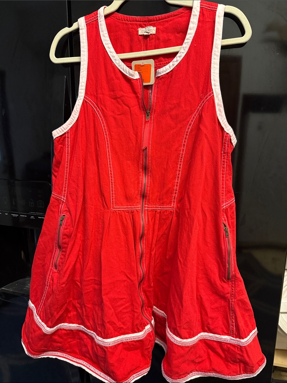 Anthropologie Pilcro Women’s Red Zip-Front Mini Dress NWT